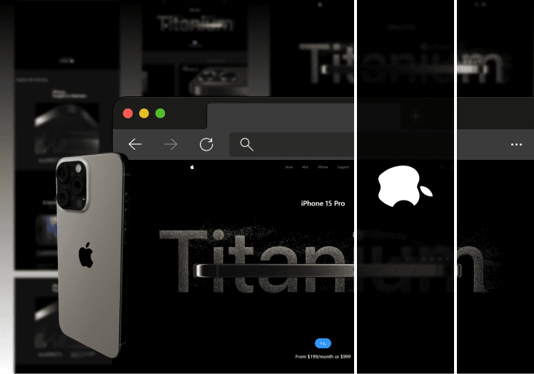 3D iPhone 15 Website
