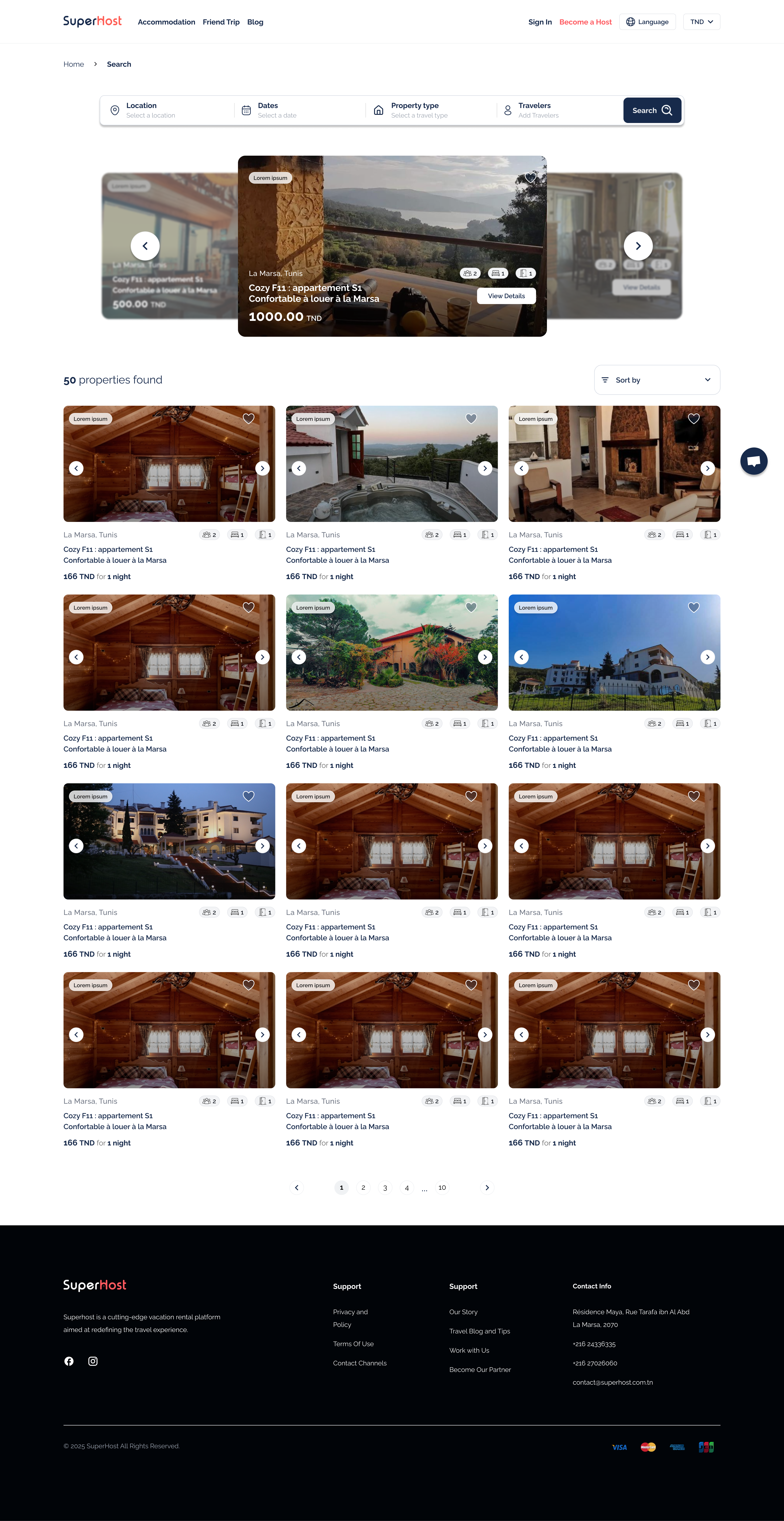 SuperHost search by map feature