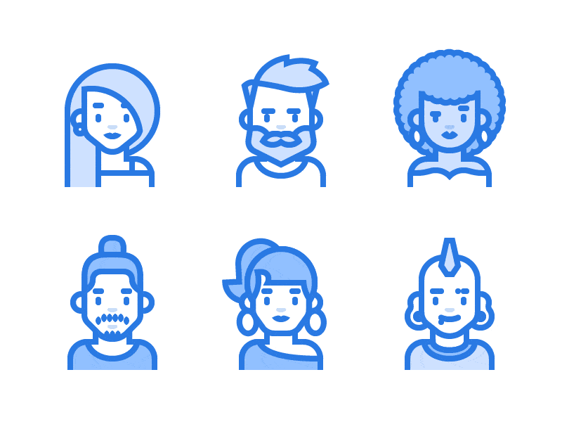 User personas illustration